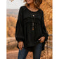 🛍️👚Új érkezők - Női bő szabású rojtos szélű felső