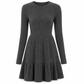 Női alkalmi csíkos slim fit ruha