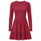 Női alkalmi csíkos slim fit ruha
