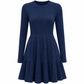 Női alkalmi csíkos slim fit ruha