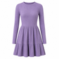 Női alkalmi csíkos slim fit ruha