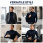 Férfi slim fit garbó felső