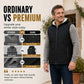 Férfi téli meleg kapucnis mellény