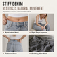 👖 Vintage mosás, laza egyenes szabás | Női magas derekú farmernadrág