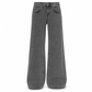 👖 Vintage mosás, laza egyenes szabás | Női magas derekú farmernadrág