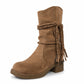 Női alkalmi slouchy mid-calf csizma