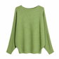 Női laza szabású off-shoulder bordázott kötött felső