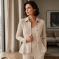 Női elegáns fodros peplum blézer