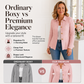 Női elegáns fodros peplum blézer