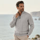 Férfi Casual Jacquard Félcipzáras Pulóver