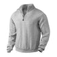 Férfi Casual Jacquard Félcipzáras Pulóver