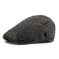 Uniszex Vintage Kopott Beret Lapos Sapka