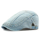 Uniszex Vintage Kopott Beret Lapos Sapka
