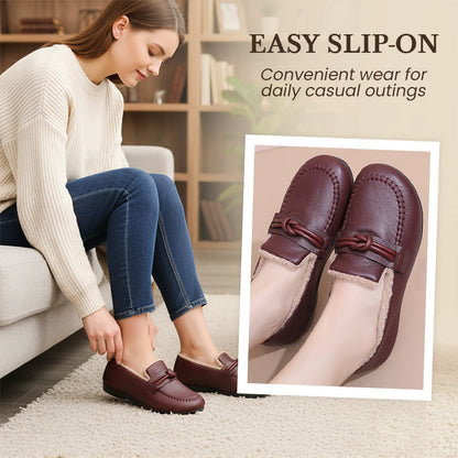 Női téli meleg slip-on cipők