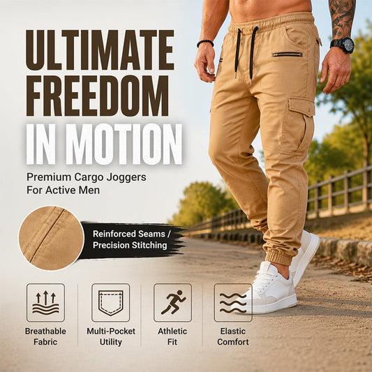Férfi alkalmi slim fit kargo nadrág