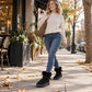 Női platform mid-calf hócsizma