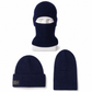 Férfi meleg kötött balaclava sapka szélálló téli beanie sapka és hideg időjárás elleni arcmaszk kapucni