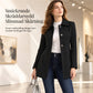 Női elegáns középhosszú kockás trenchcoat Sokoldalú őszi téli