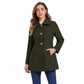 Női elegáns középhosszú kockás trenchcoat Sokoldalú őszi téli