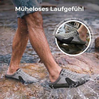 Légáteresztő mesh papucs férfiaknak